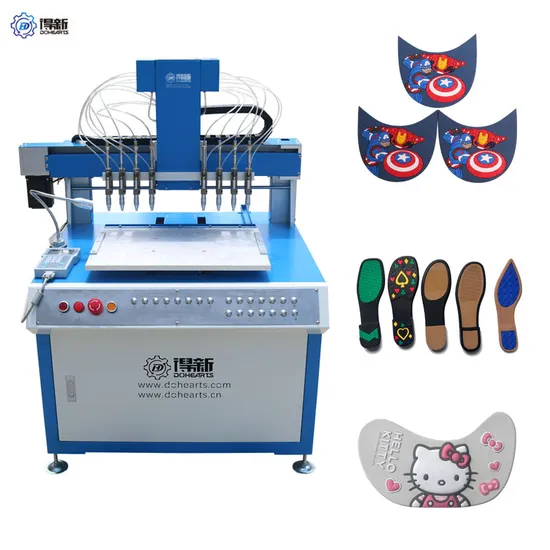 Macchina automatica per gocciolamento in PVC a 12 colori per logo etichetta valigia/panno/jeans che fa vendita calda